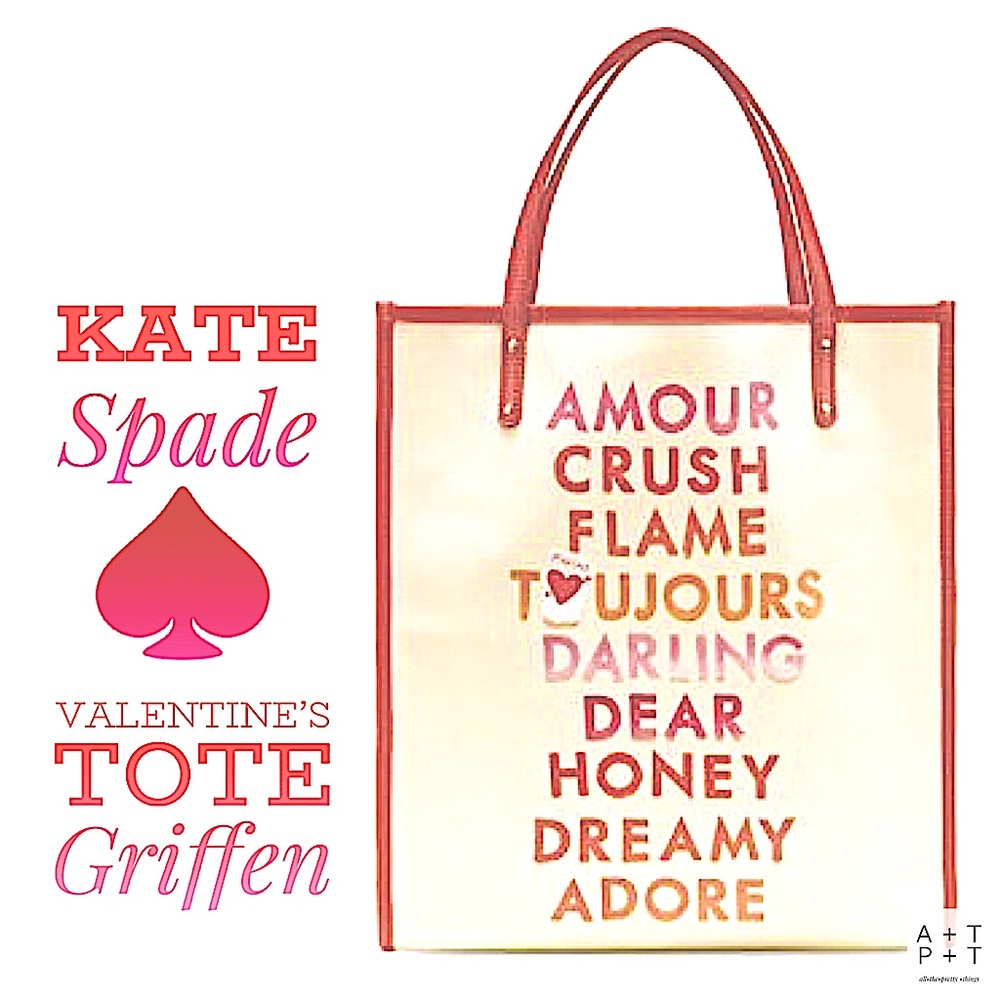 ‼️SOLD‼️ Kate Spade Vintage Valentine’s Tote Griffen
